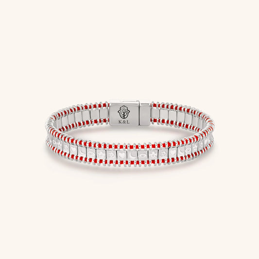 Powerful Positivity - Red String Tennis Bracelet