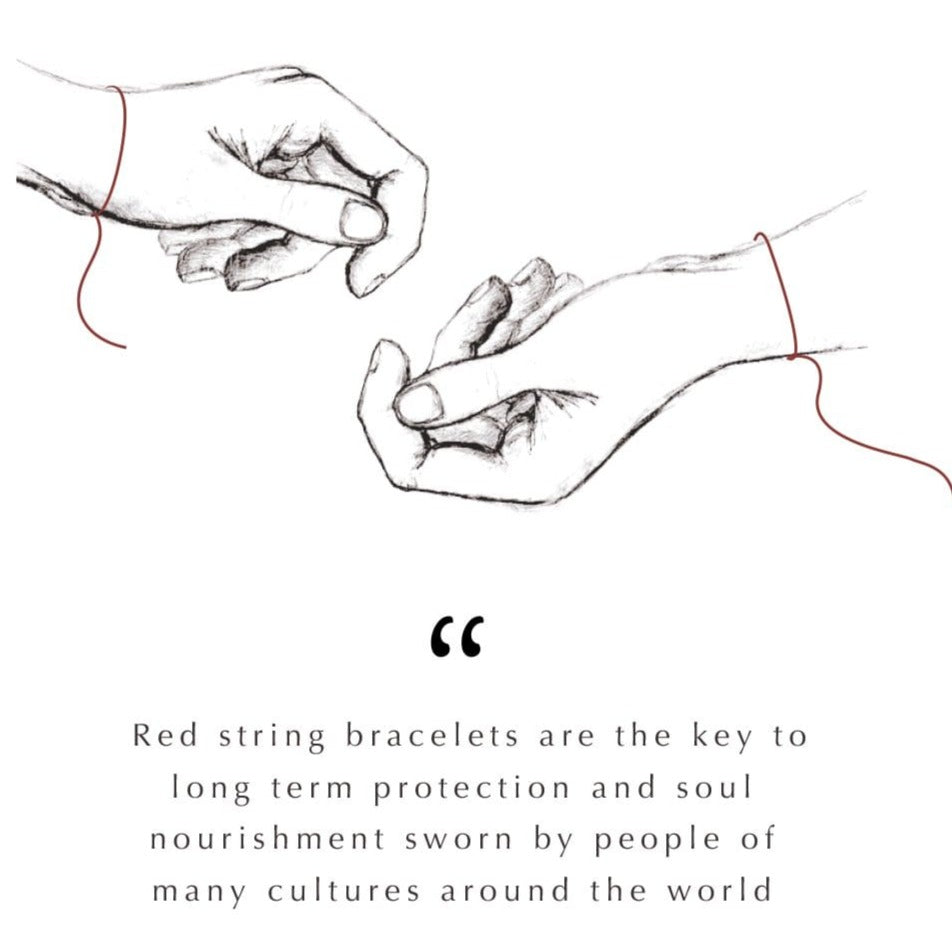 Joyful Journey - Gold Plated Chakra Red String Bracelet