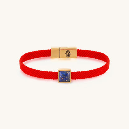 Harmonious Divination - Lapis Lazuli Red String Bracelet