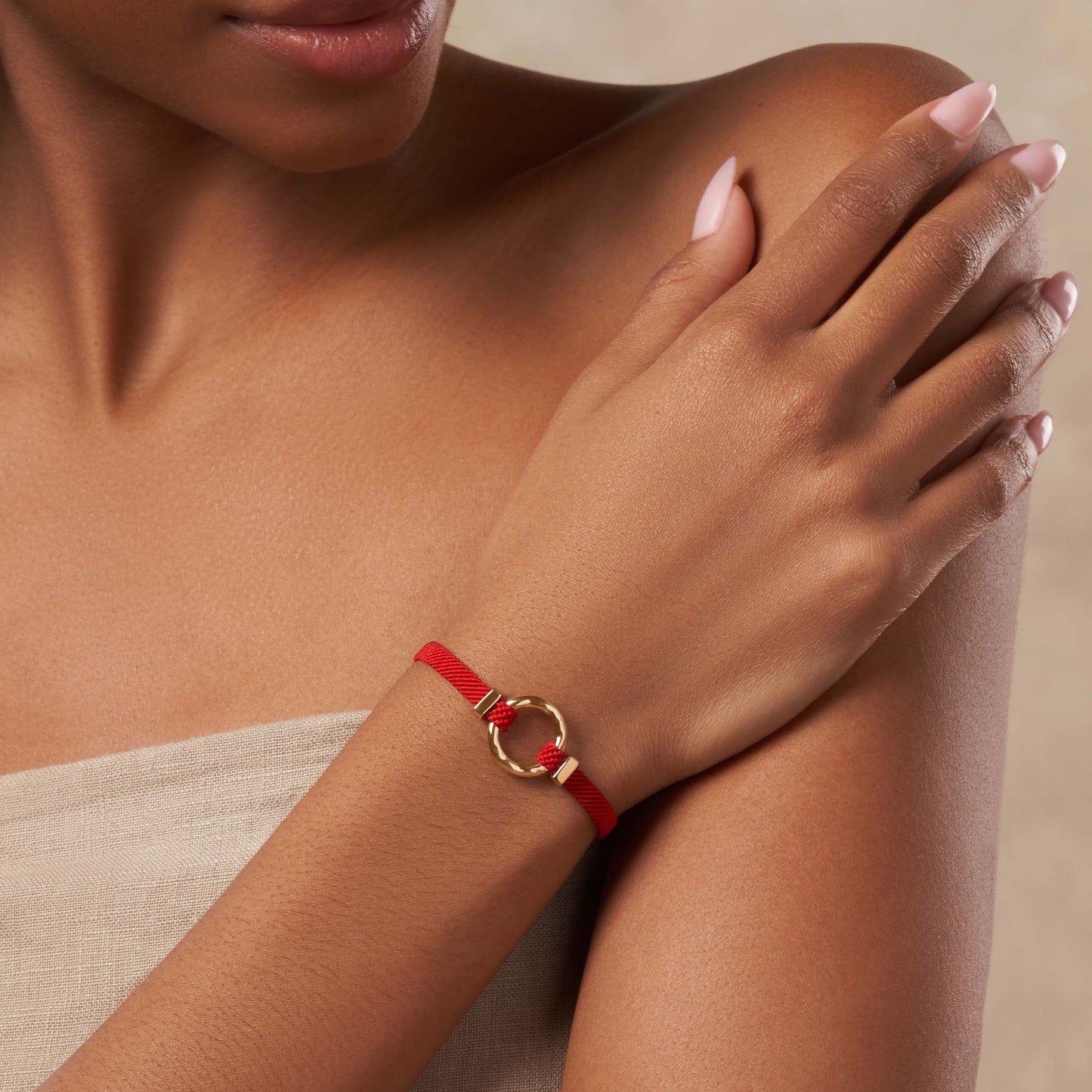 Infinite Wisdom Women's Karma Circle Red String Bracelet