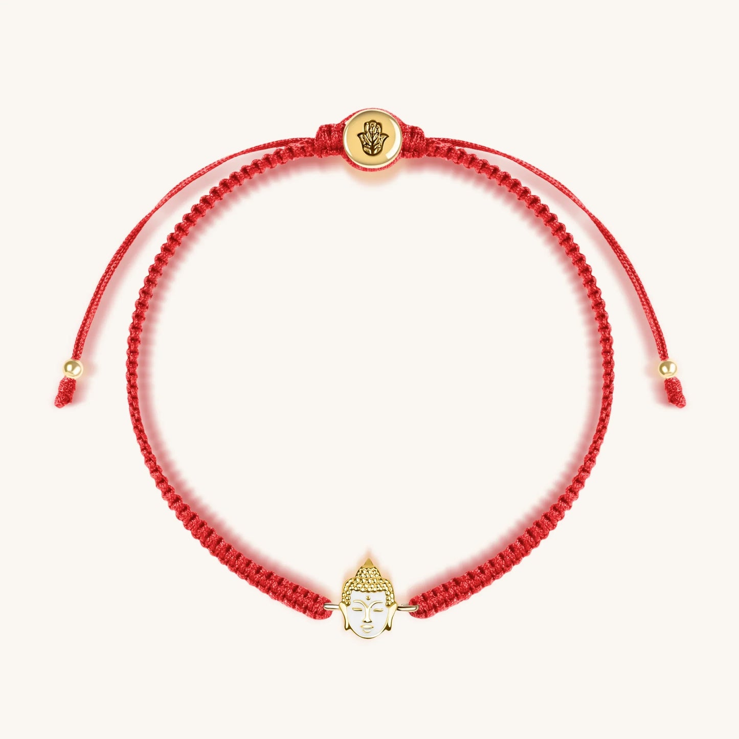 Harmonious Serenity - Thai Buddha Red String Bracelet