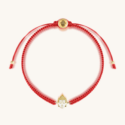 Harmonious Serenity - Thai Buddha Red String Bracelet