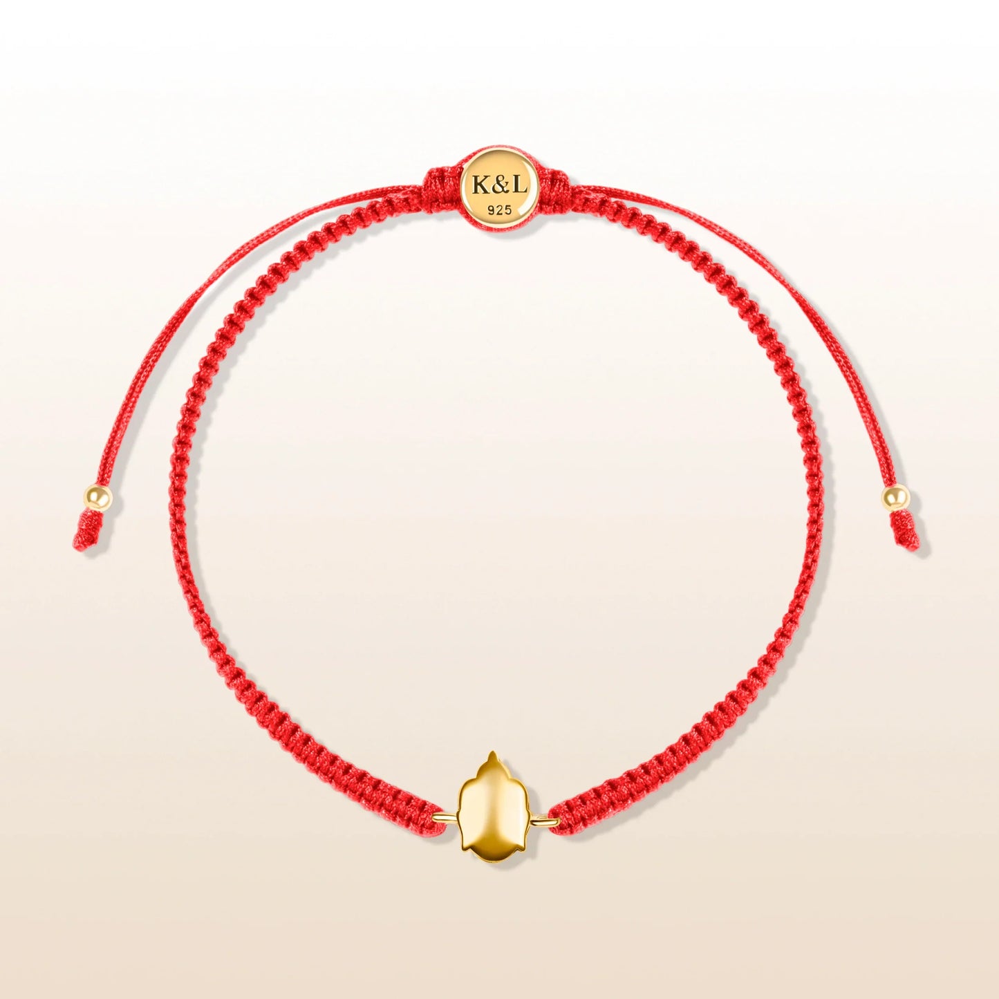 Harmonious Serenity - Thai Buddha Red String Bracelet