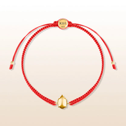 Harmonious Serenity - Thai Buddha Red String Bracelet
