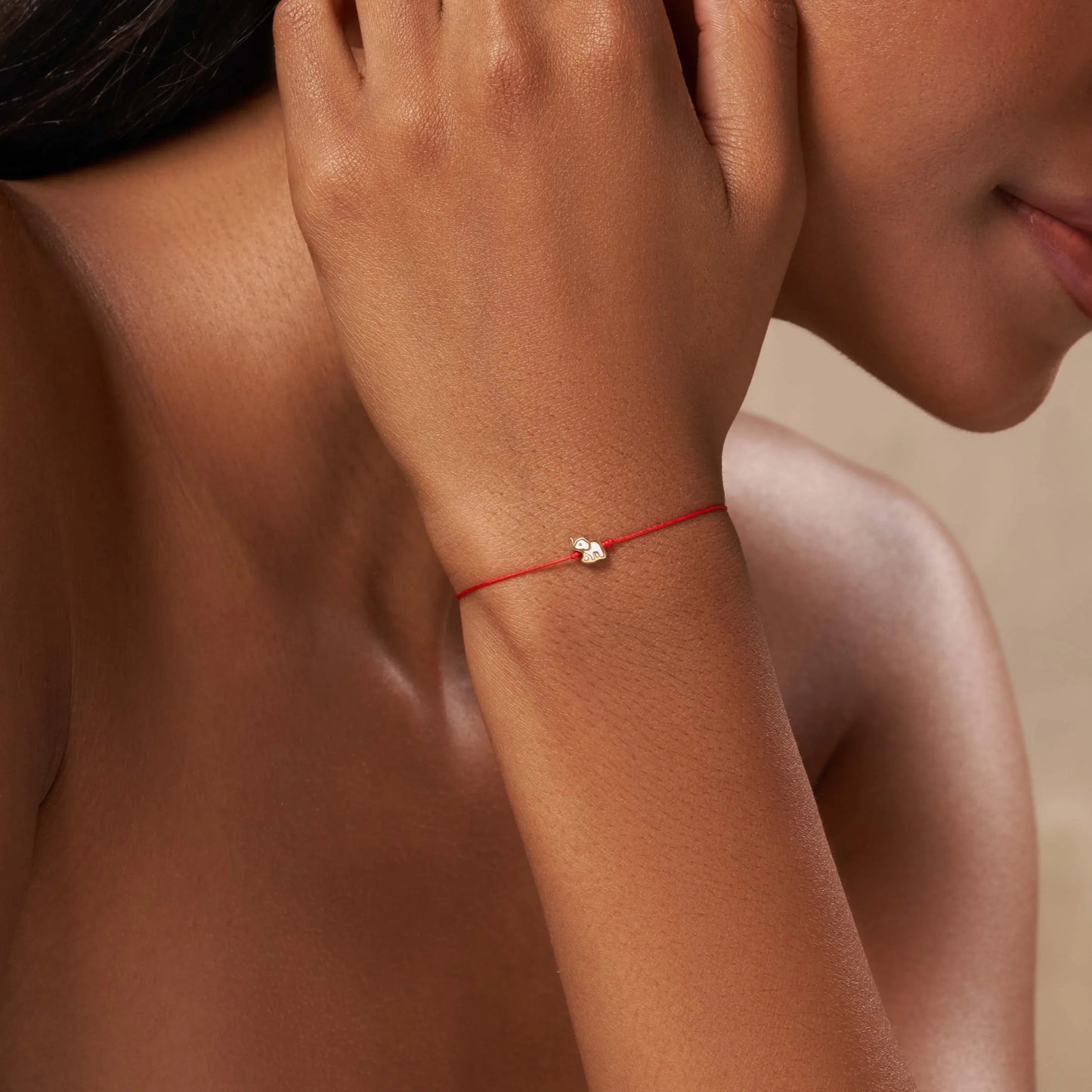 Enduring Unity - Elephant Red String Bracelet