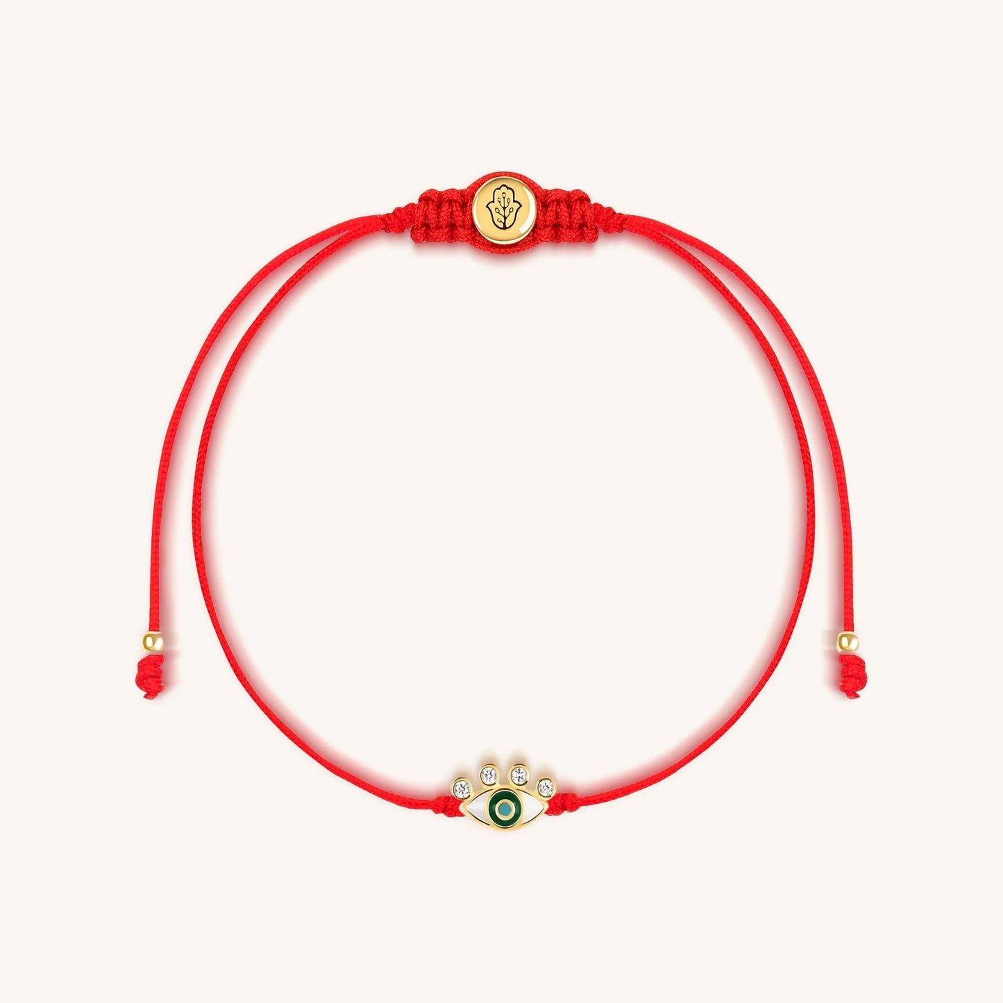 Piercing Gaze - Evil Eye Red String Bracelet