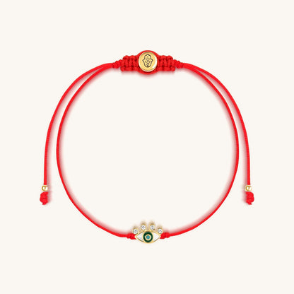 Piercing Gaze - Evil Eye Red String Bracelet