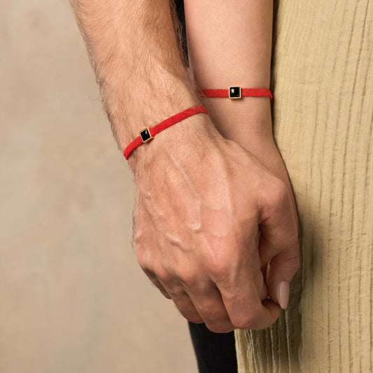 Resilient Renewal - Onyx Red String Bracelet