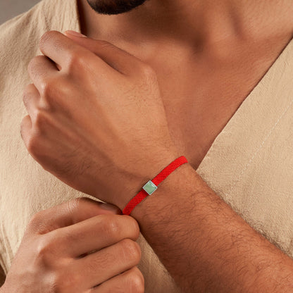 Living Essence - Jade Red String Bracelet