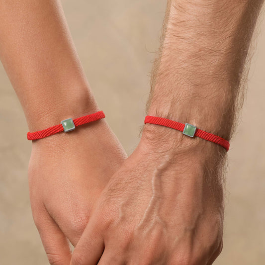 Living Essence - Jade Red String Bracelet