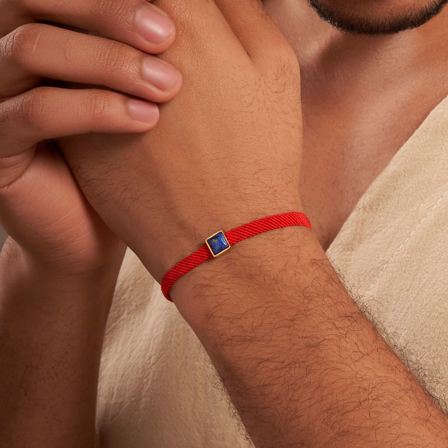 Harmonious Divination - Lapis Lazuli Red String Bracelet
