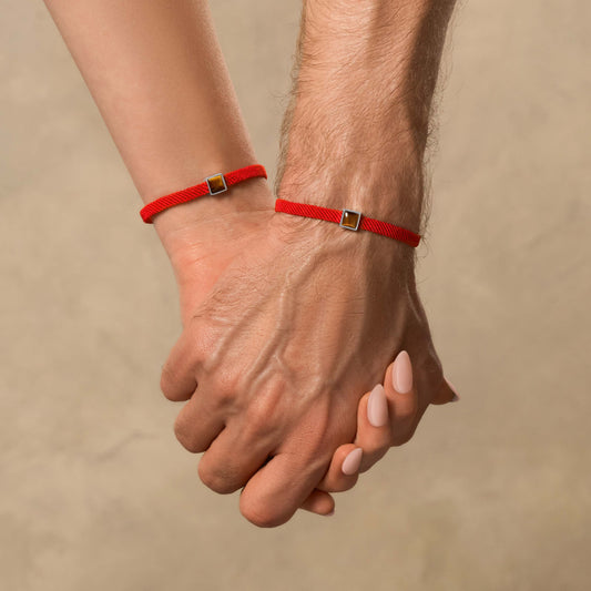 Clear Mind - Tiger's Eye Red String Bracelet