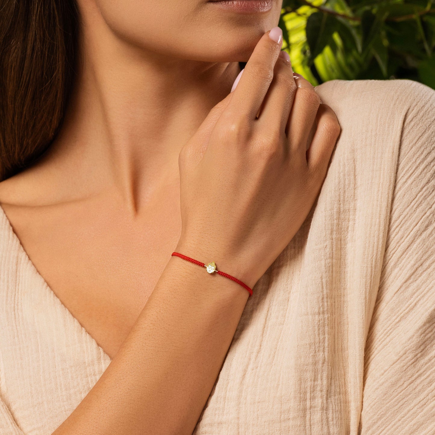 Harmonious Serenity - Thai Buddha Red String Bracelet